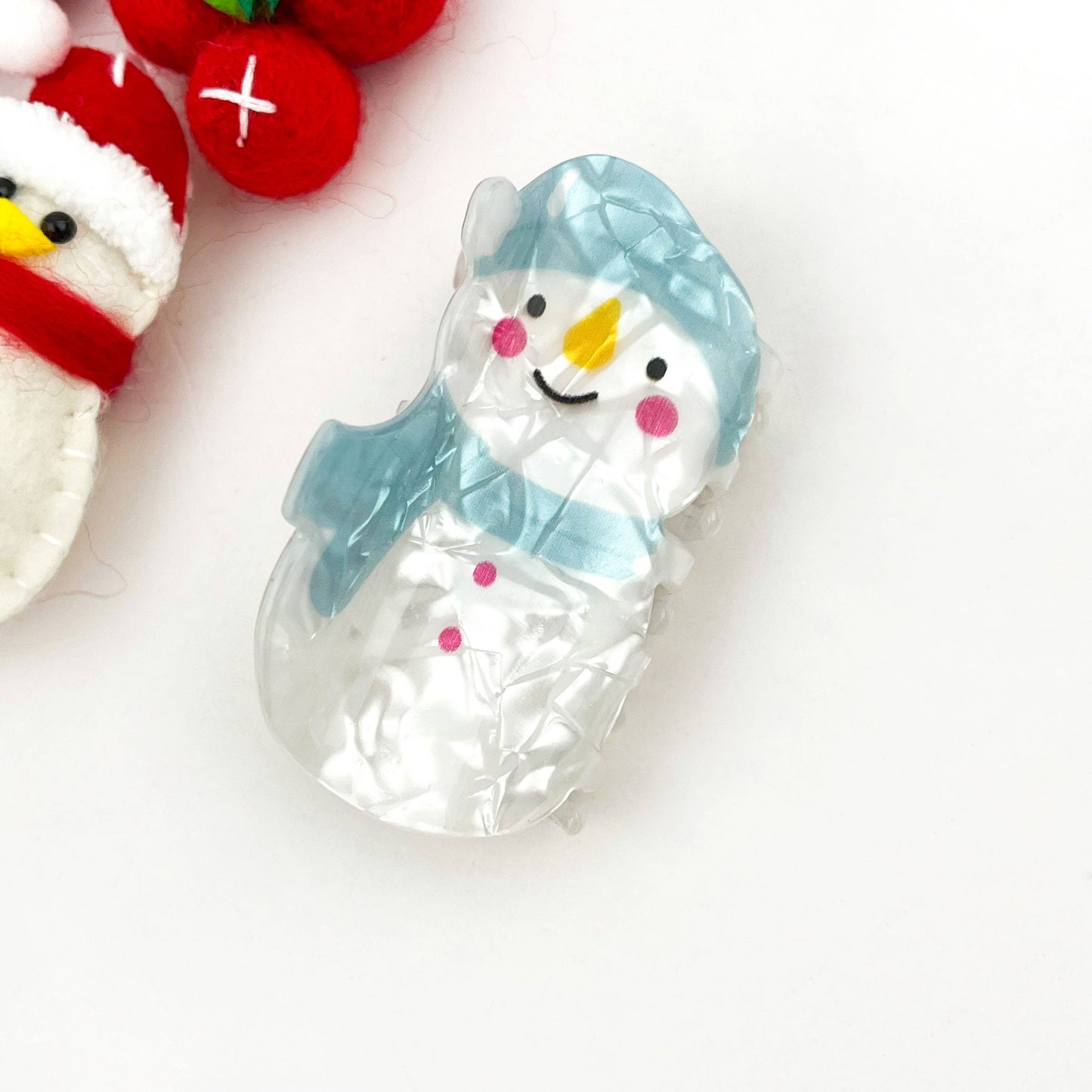 mildstyles - Christmas Festive Acrylic Printed Hair Claw: F
