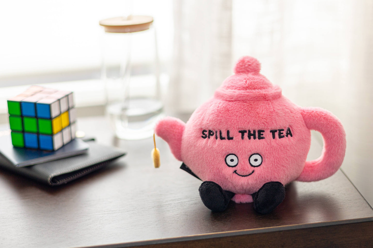 Punchkins - "Spill The Tea" Plush Teapot  Soft Cuddly Toy Funny Cute