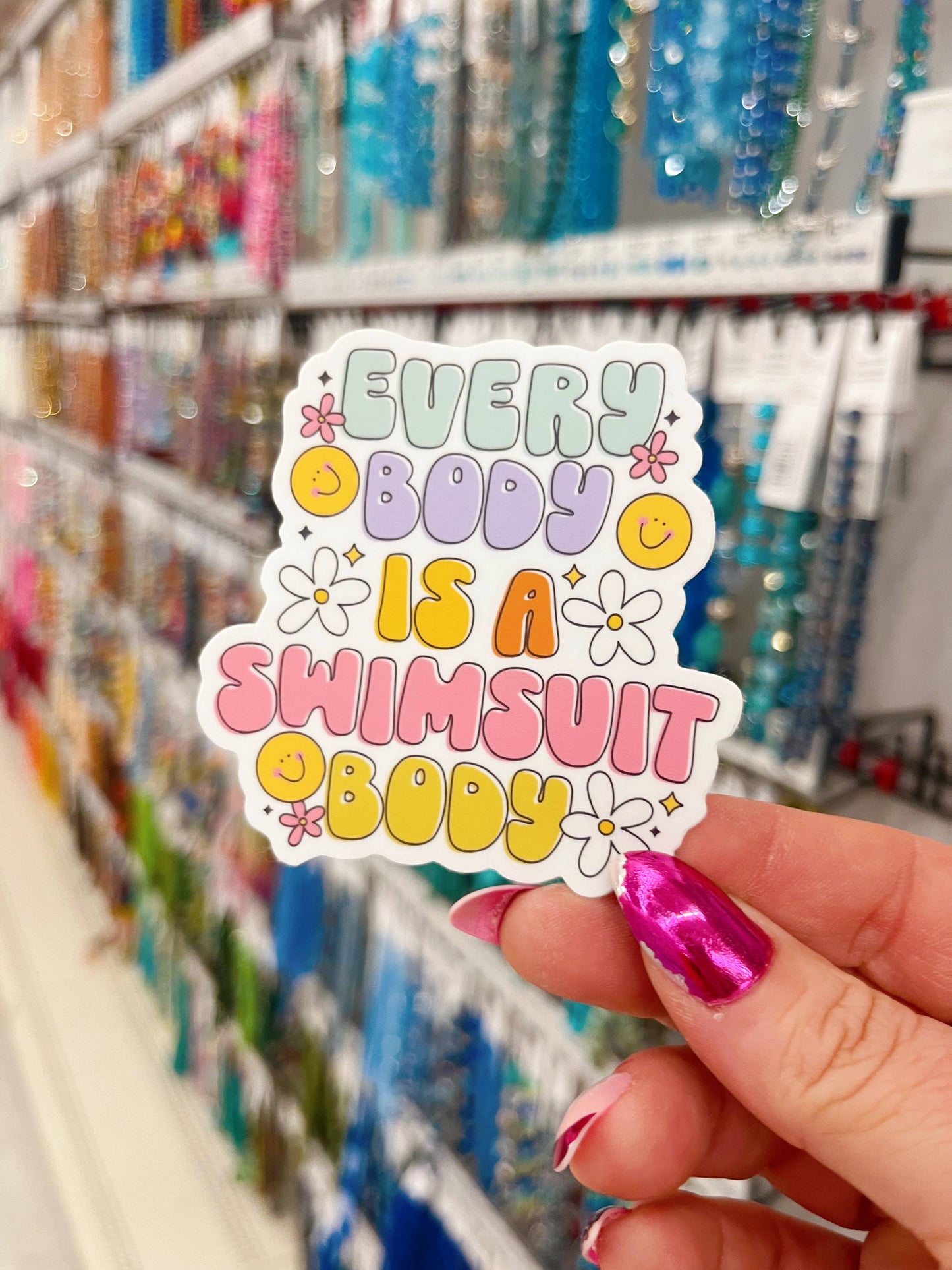 NatterDoodle - Every Body is a Swimsuit Body Positivity Healthy Sticker