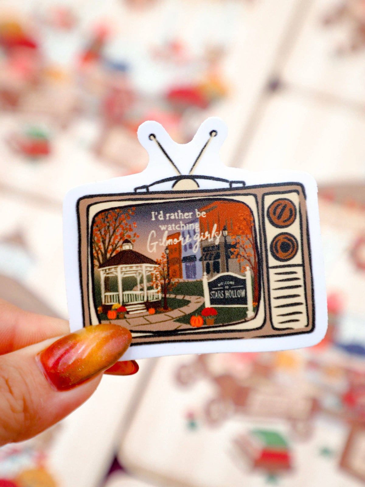 Furever Booked - I’d Rather Be Watching Gilmore Girls Sticker