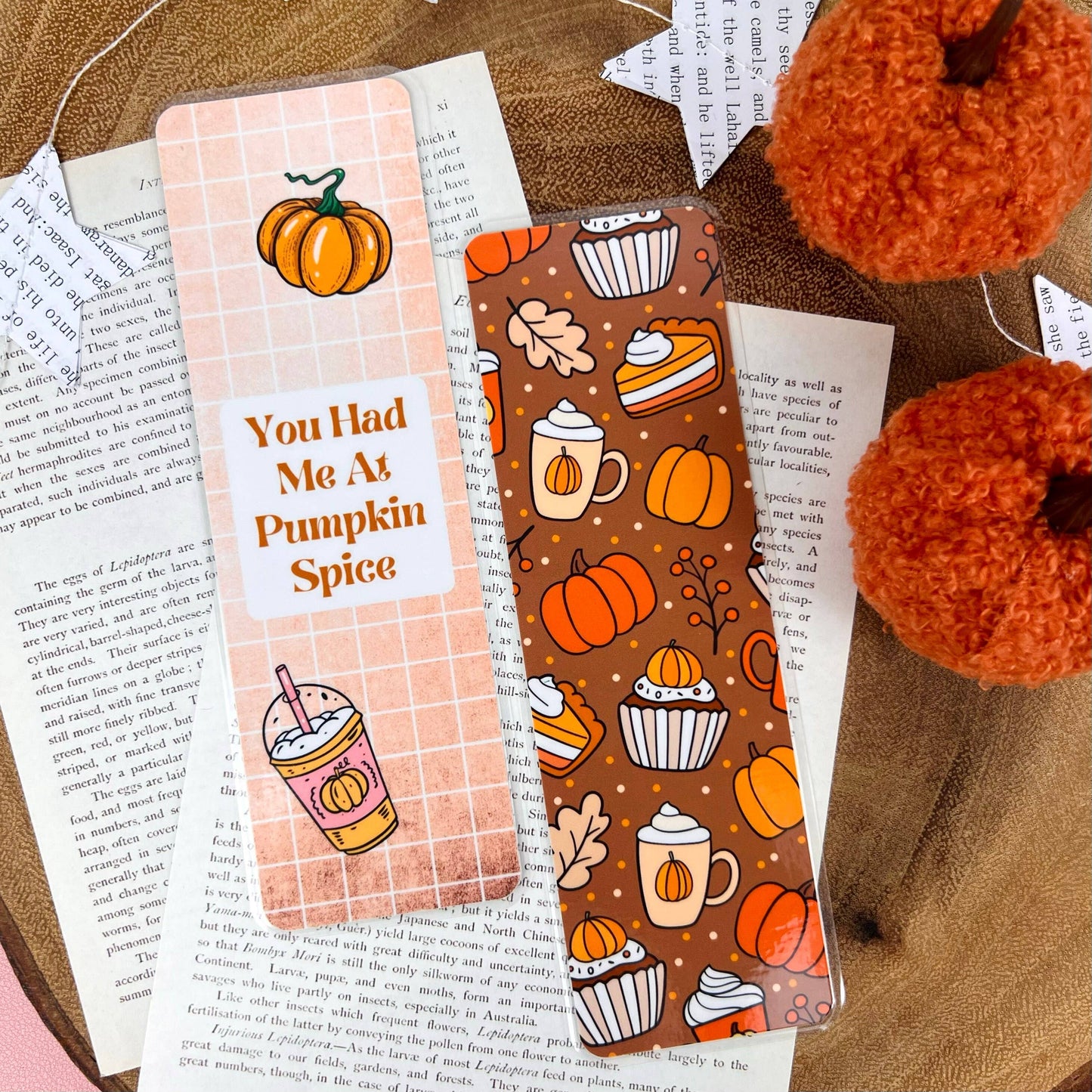 Cozy Reads Shop - Pumpkin Spice Bookmarks: Pumpkin Favorites / Tassel
