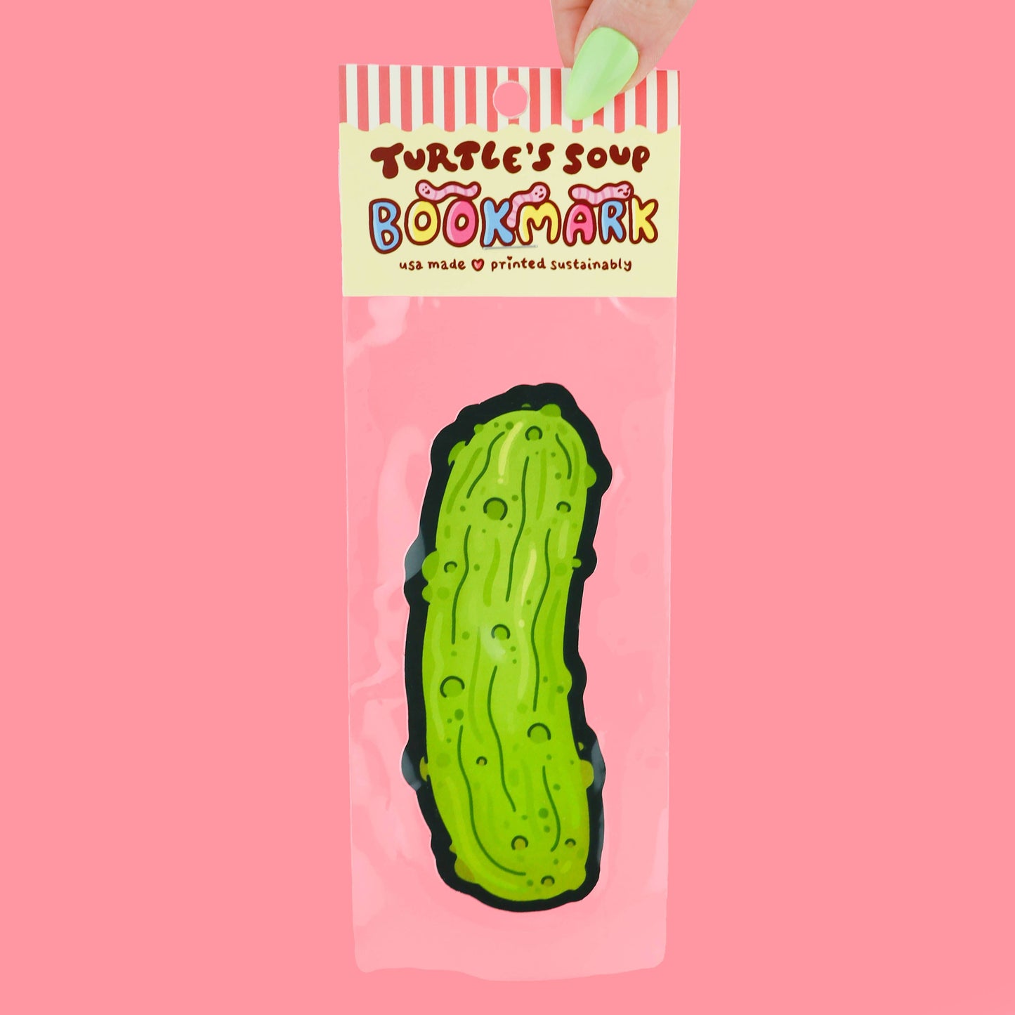 Turtle's Soup - Juicy Dill Pickle Reader Gift Bookmark