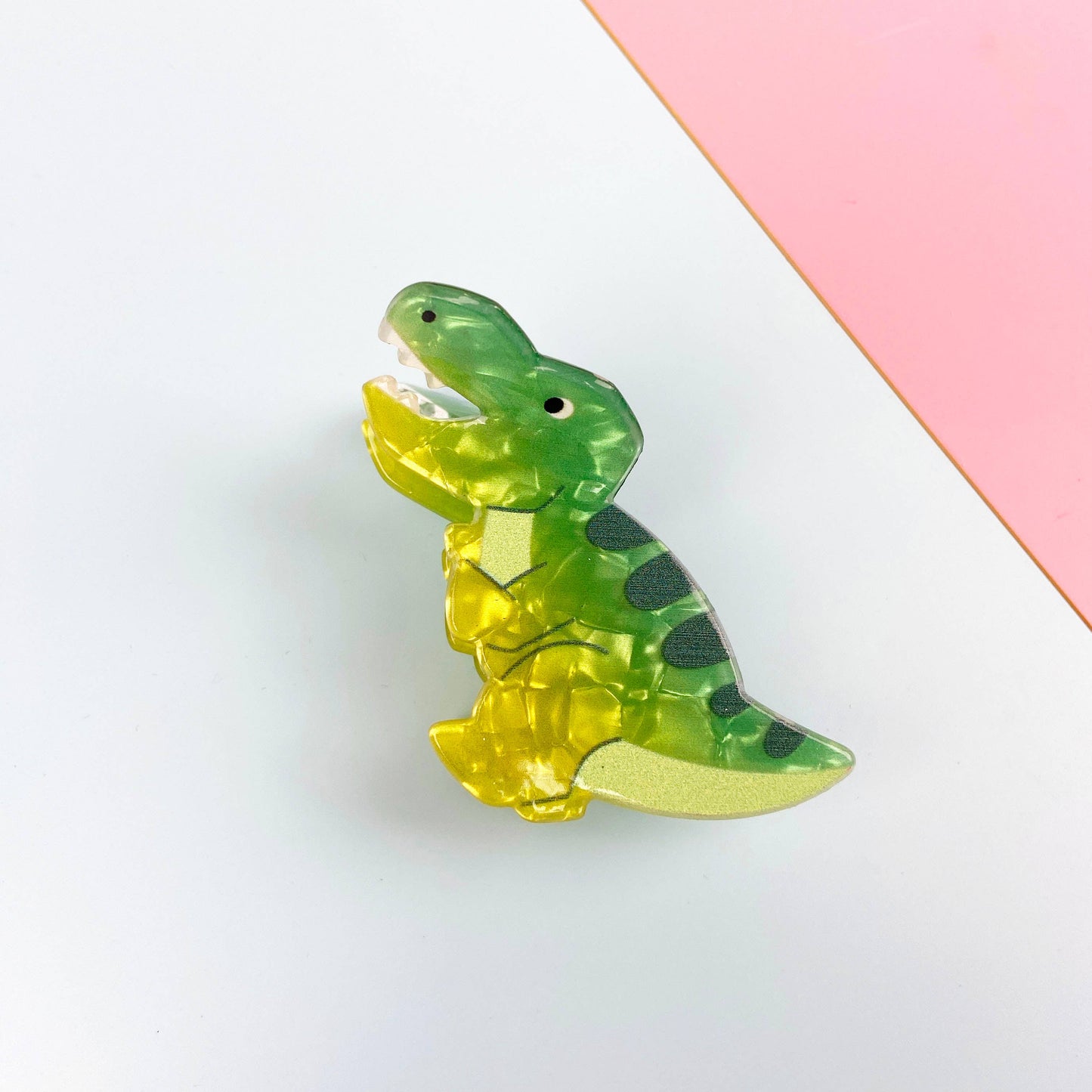 mildstyles - Cute Cartoon Dinosaur Spring Hair Claw Clips: Red-6cm