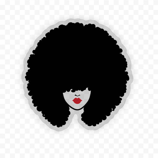 CheerNotes Greeting Cards & Stationery - Afro and Red Lip Sticker