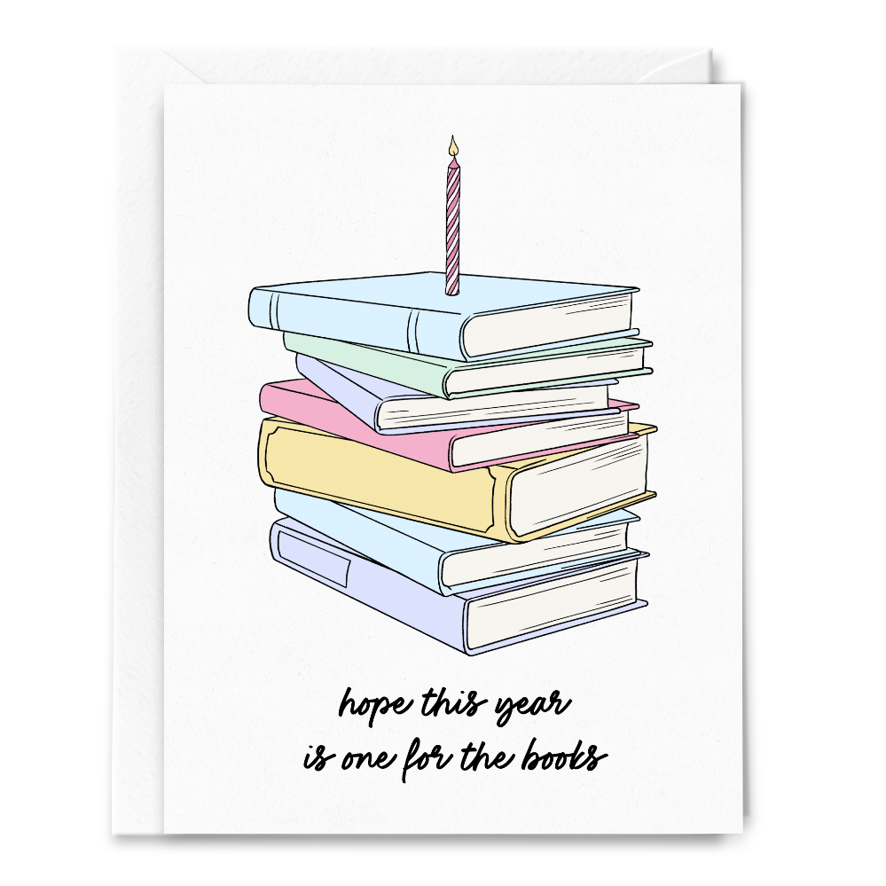Sammy Gorin LLC - One For The Books Bookish Birthday Card