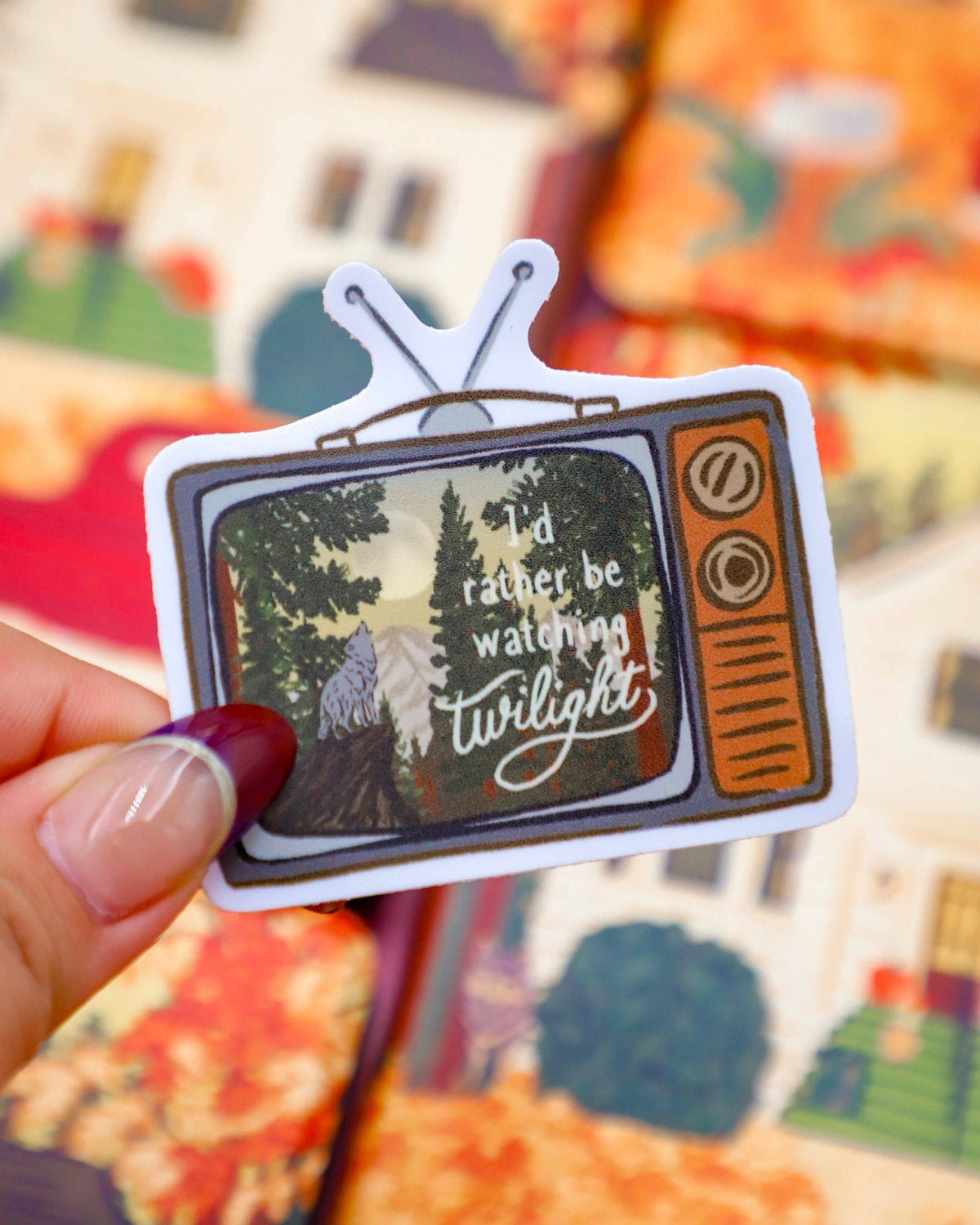 Furever Booked - I'd Rather Be Watching Twilight Sticker