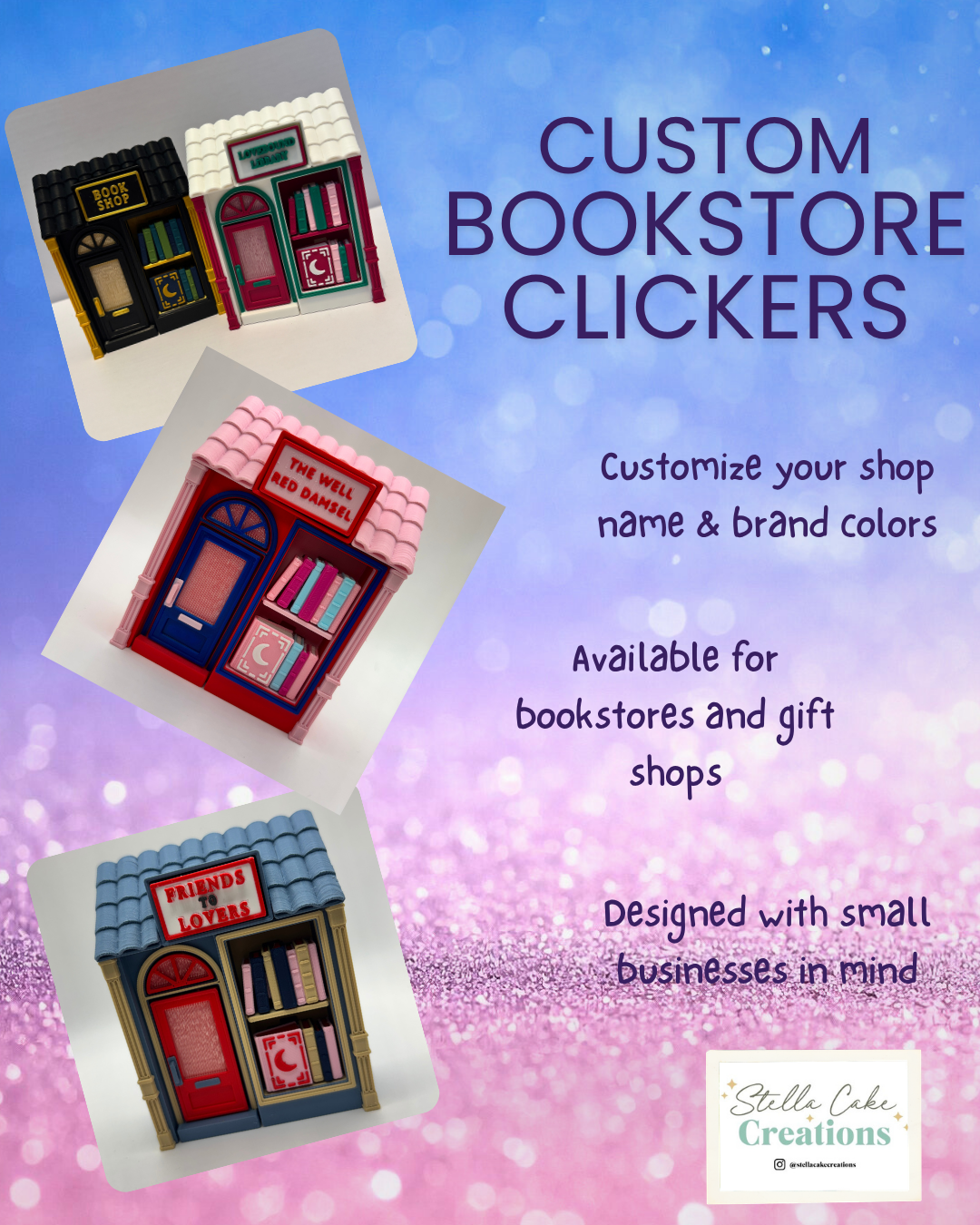 Stella Cake Creations - Bookstore Fidget Clicker