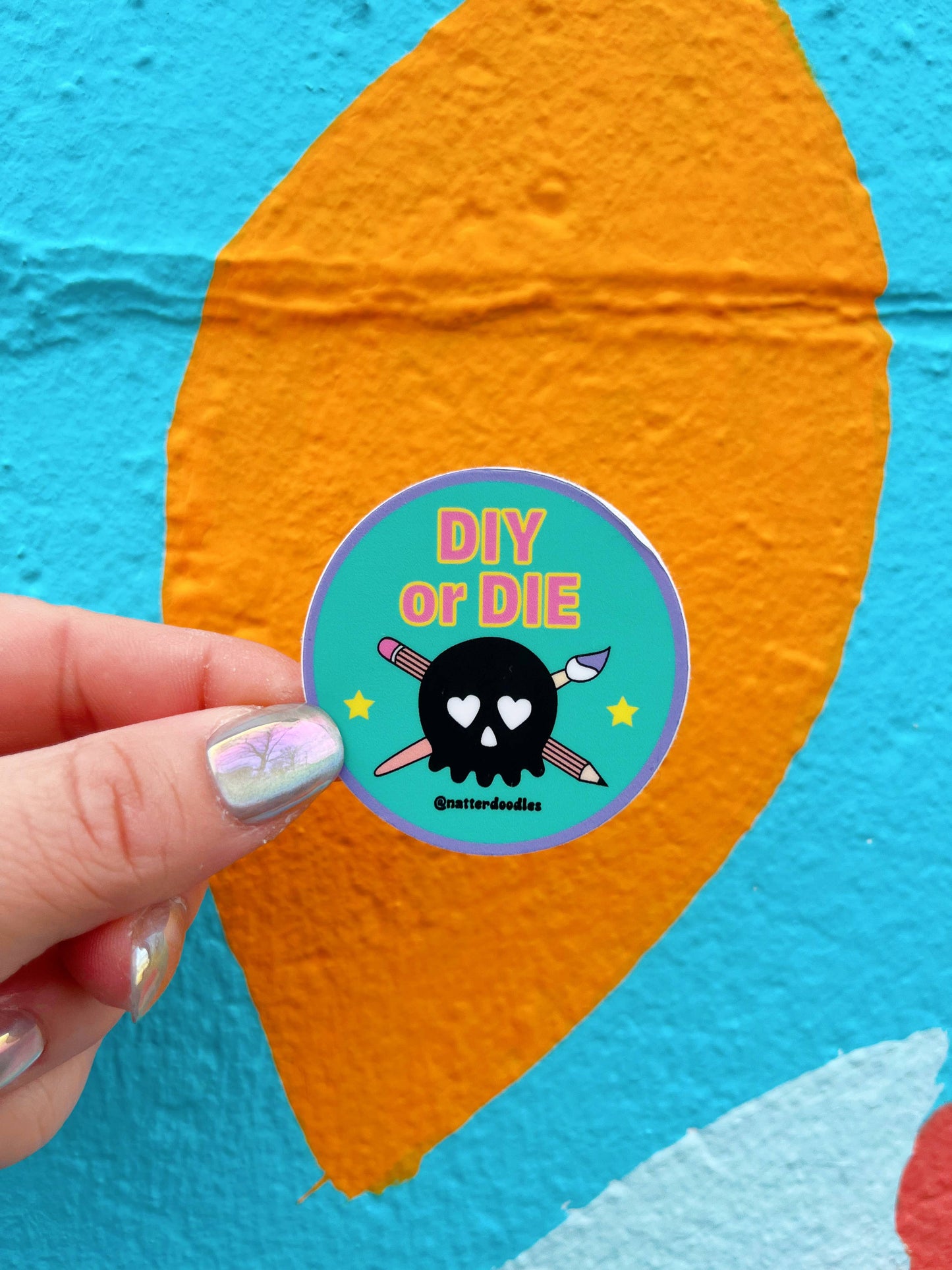 NatterDoodle - DIY or Die Crafting Creative Artist Waterproof Vinyl Sticker