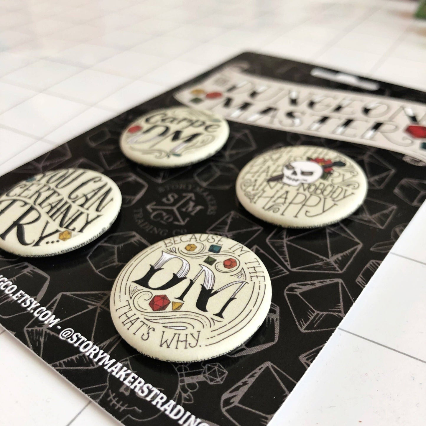 Storymakers Trading Co. - Dungeon Master Button Collection