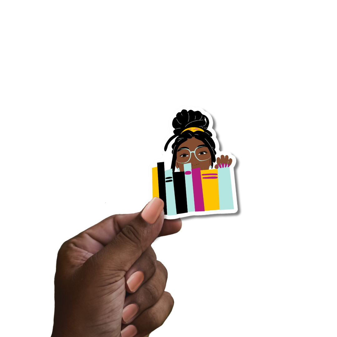CheerNotes - My Book Shelf Stickers | Black Girl Book Lover | Bookish