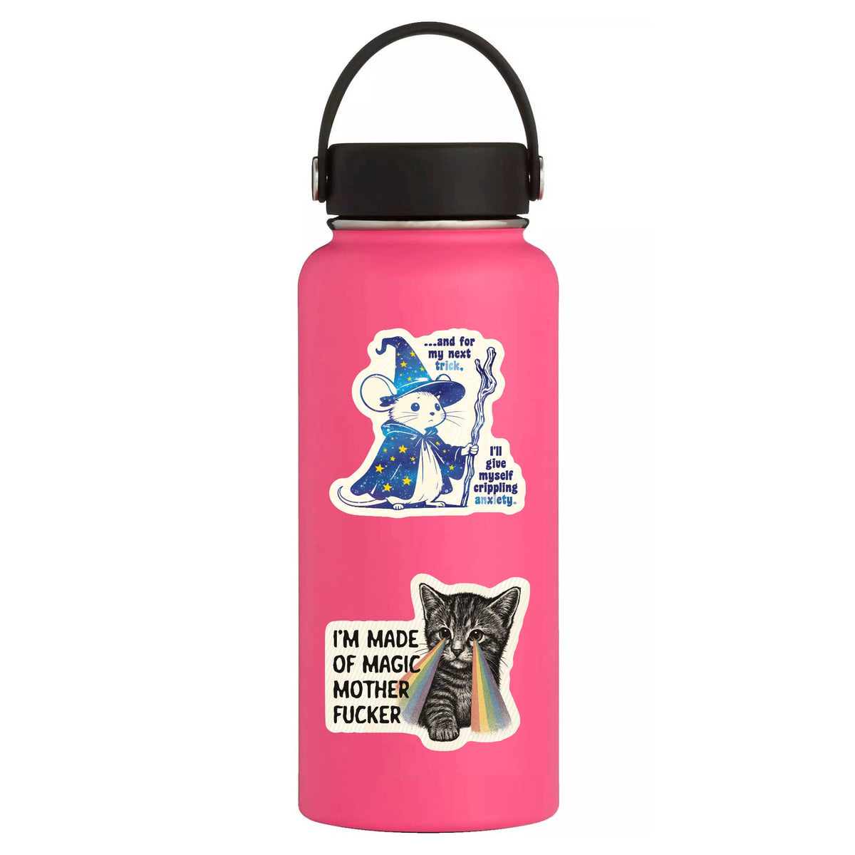 Juju and Moxie - Magic Mouse Anxiety Trick Funny Cute Quality Vinyl Sticker
