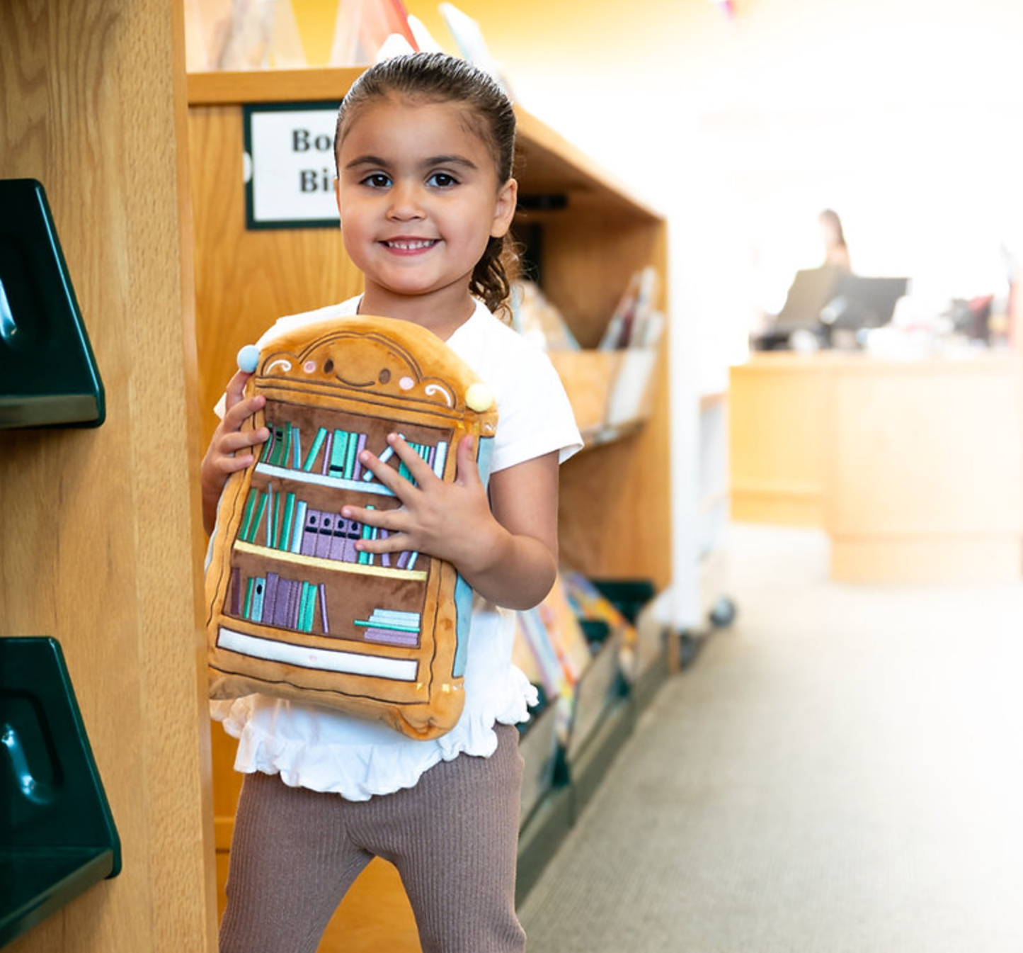 The Brickley Sisters - Bibli the Bookshelf Plushie