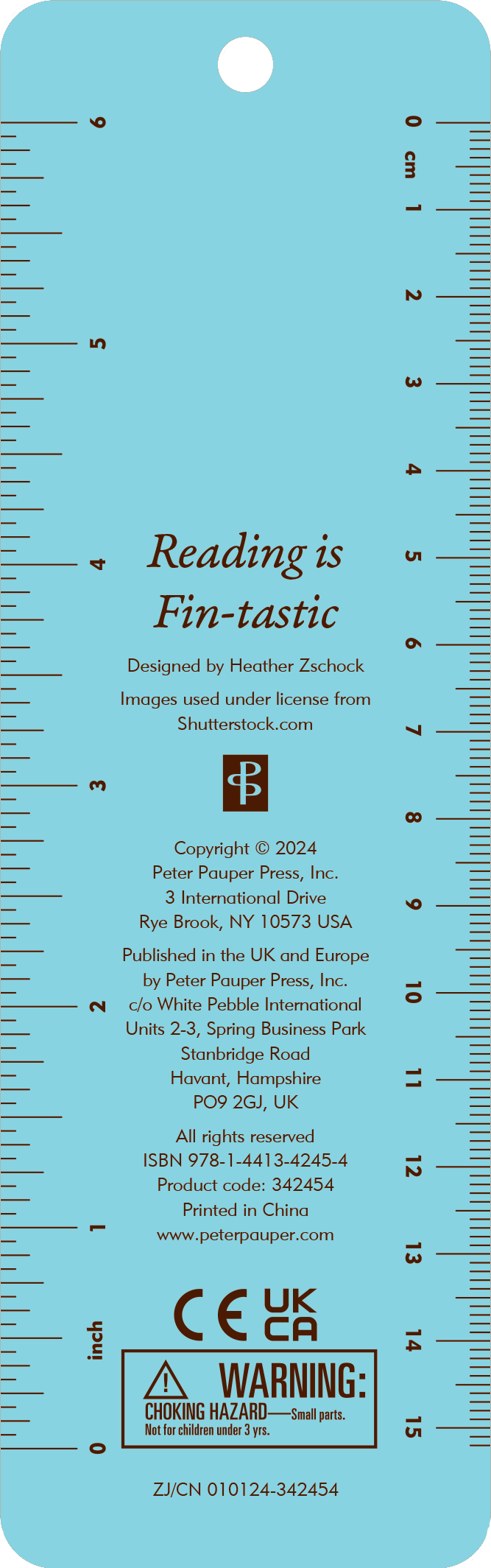Peter Pauper Press - Reading is Fin-tastic Youth Bookmark
