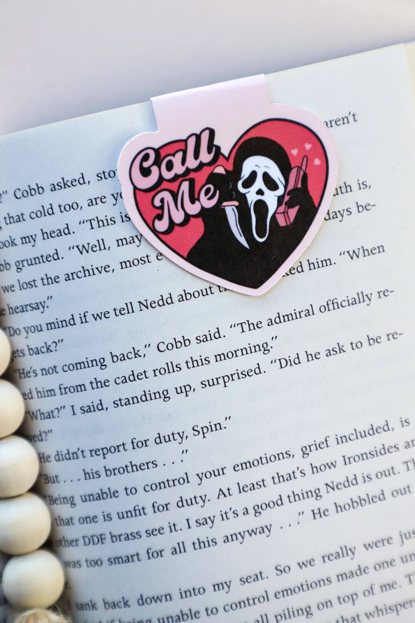 Furever Booked - Ghost Face Call Me Magnetic Bookmark
