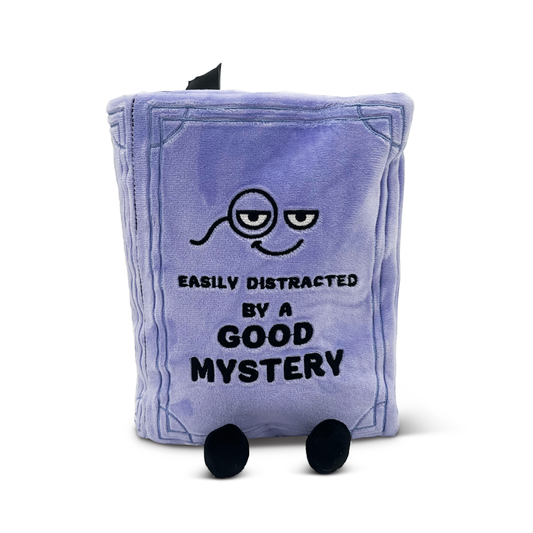 Punchkins - "Easily Distracted by a Good Mystery" Book Plush