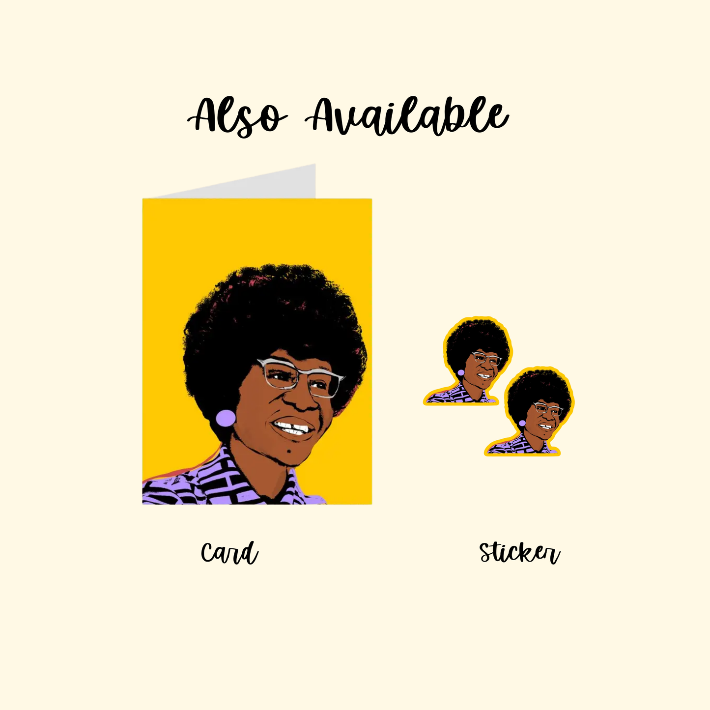 CheerNotes Greeting Cards & Stationery -  Shirley Chisholm Stickers | Civil Rights Icon | Activists