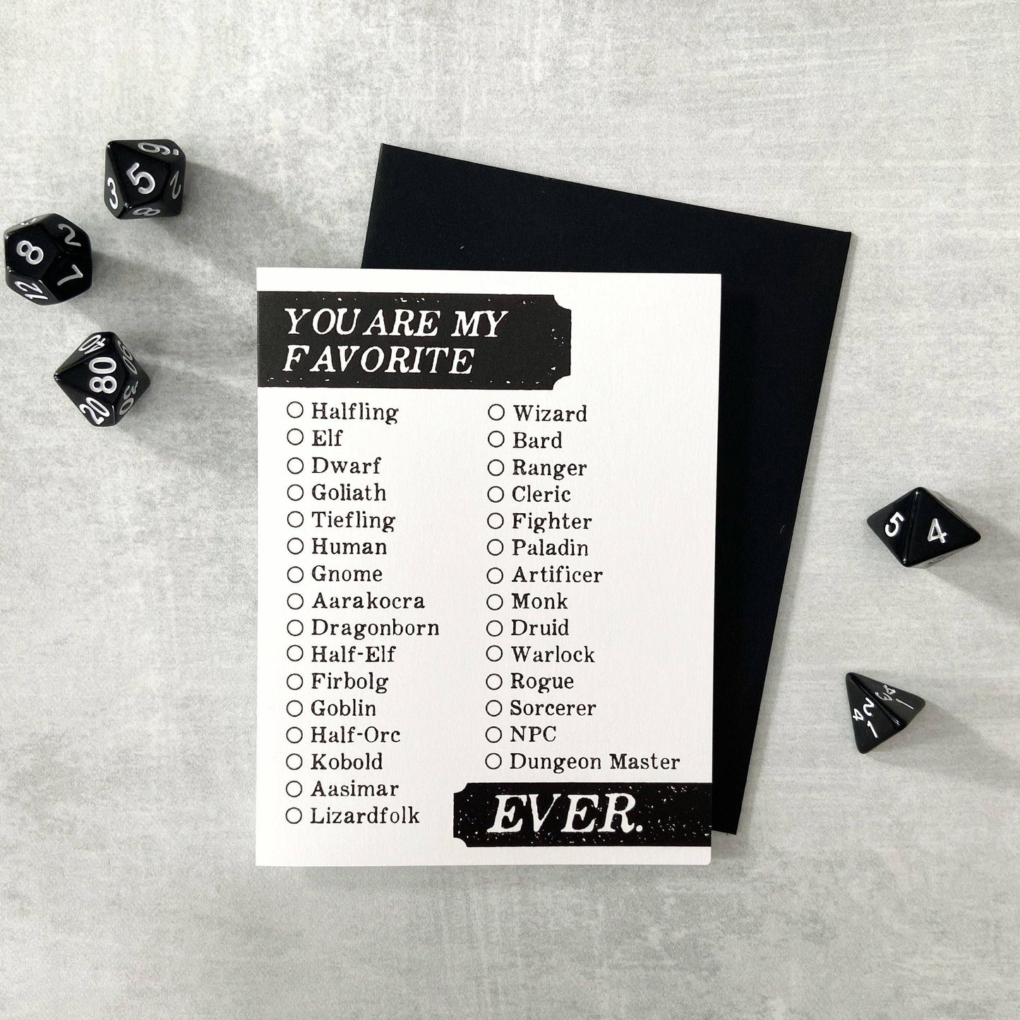 Storymakers Trading Co. - You're My Favorite Ever - D&D/RPG greeting card
