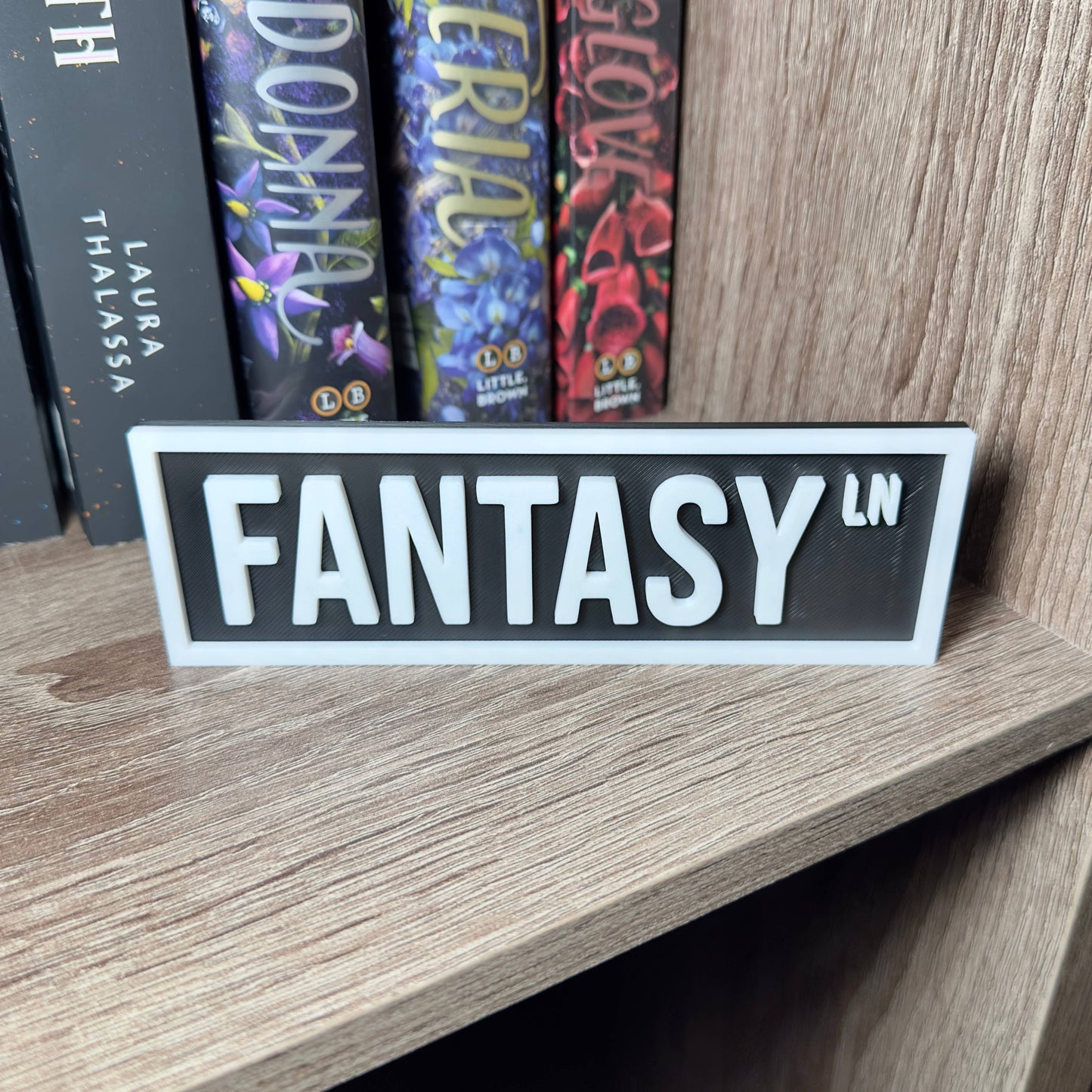 The Crafted Nook - Fantasy Street Sign | Bookshelf Decor: Lilac Purple