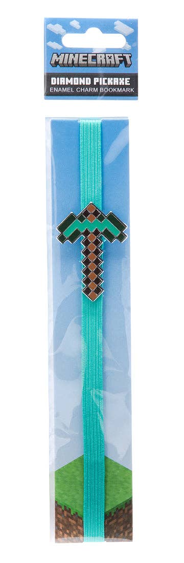 Insight Editions - Minecraft: Diamond Pickaxe Enamel Charm Bookmark