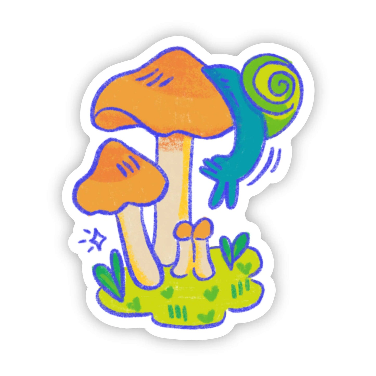 Big Moods - Snail & Mushroom Sticker