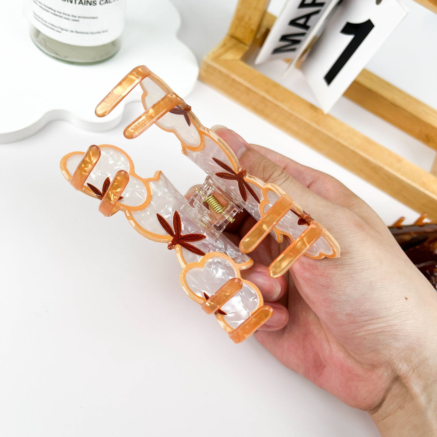 mildstyles - Squirrel Pony Leaf Bush Hair Clip: Squirrel