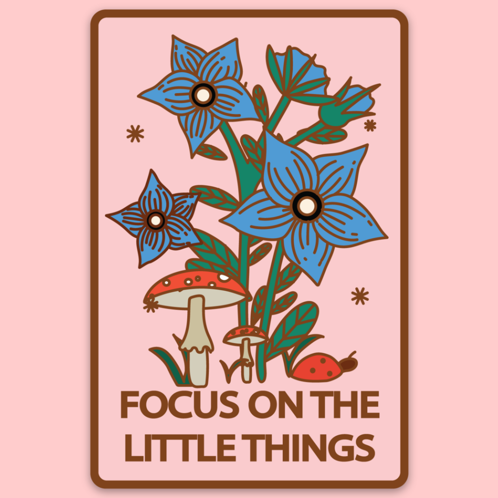Tender Ghost - Focus On The Little Things Sticker