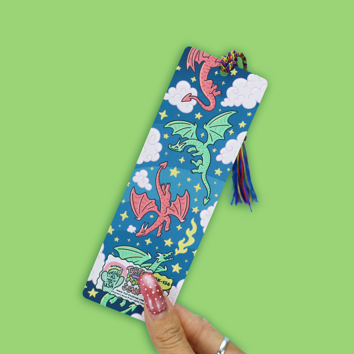 Turtle's Soup - Forest Castle Dragon Fantasy Reading Gift Tasseled Bookmark