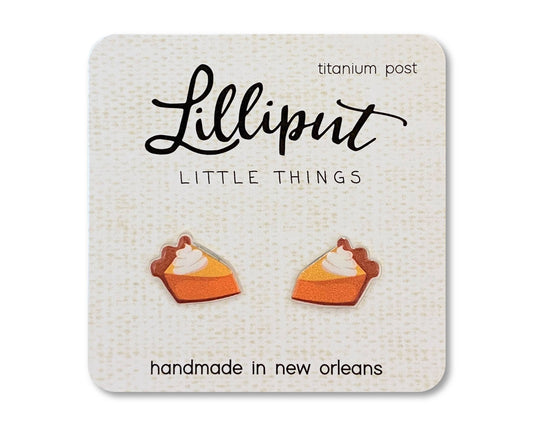 Lilliput Little Things - Pumpkin Pie Earrings // Thanksgiving