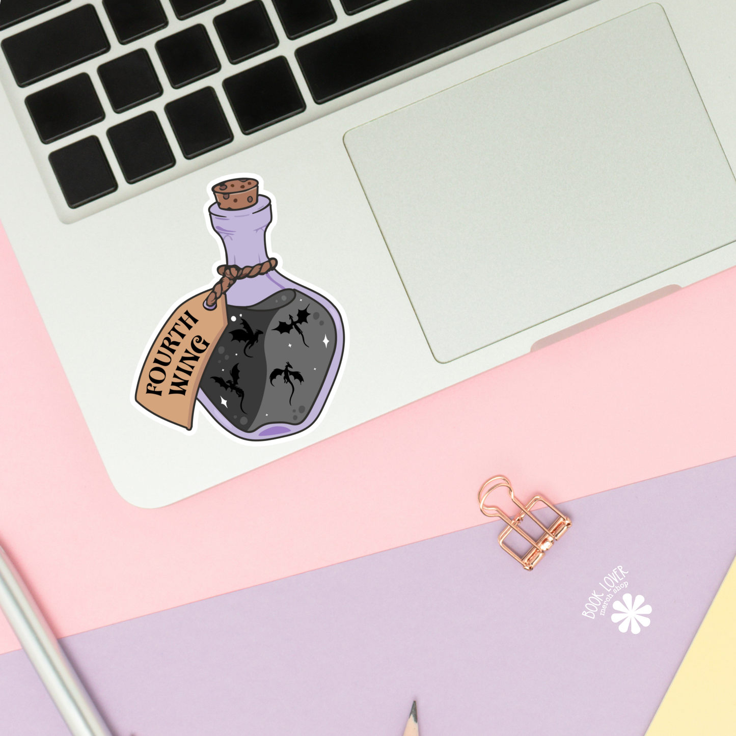 Book Lover Merch Shop - Fourth Wing Potion Stickers / Bookish Stickers / Book Lover : 3''