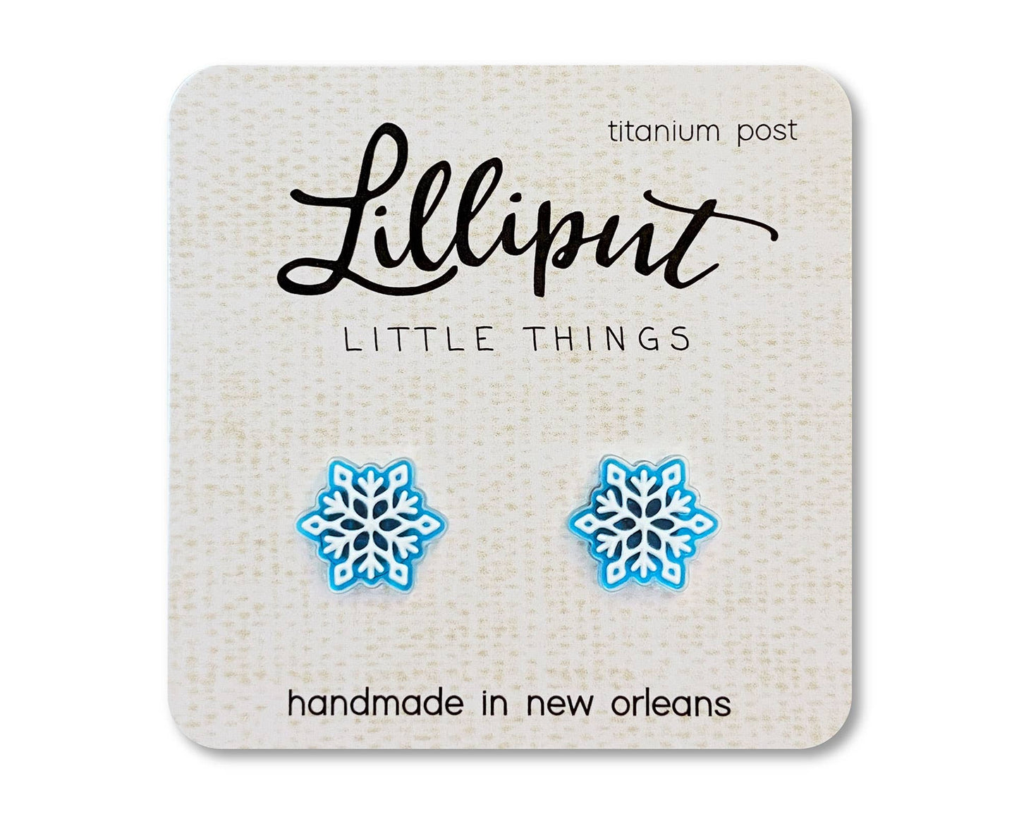 Lilliput Little Things - Snowflake Earrings // Stocking Stuffer