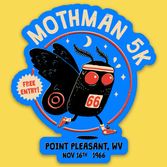 Wicked Clothes - 'Mothman 5K' Sticker