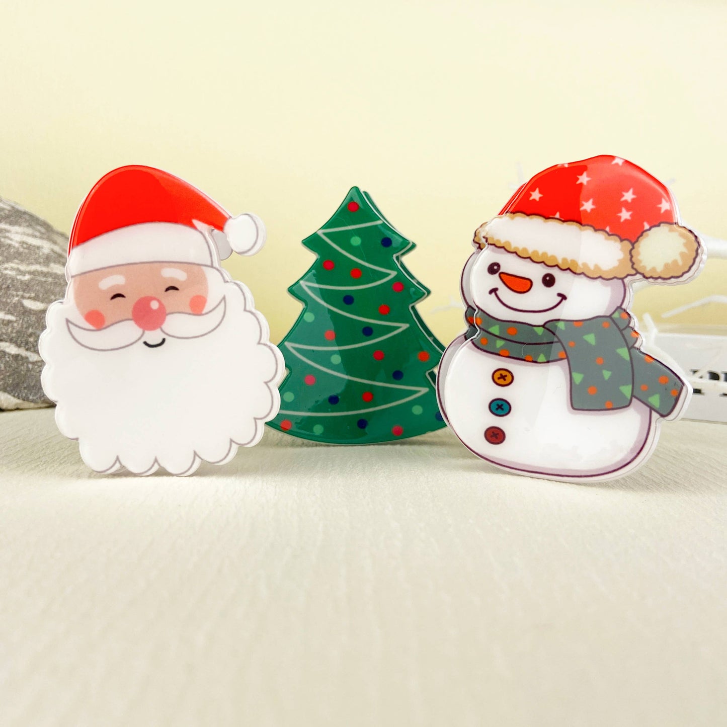 mildstyles - Christmas  Santa Hair Claw Clip,Christmas  tree Hair clip: B20-1-22