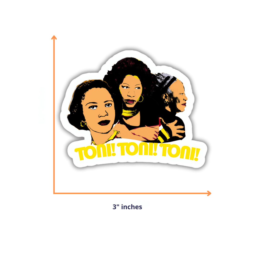 CheerNotes Greeting Cards & Stationery - Toni Toni Toni Morrison Sticker