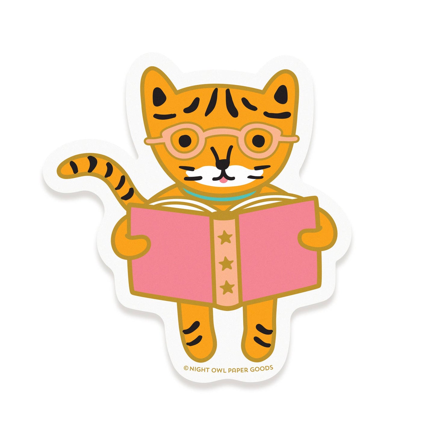 Night Owl Paper Goods - Tiger Tales Vinyl Sticker