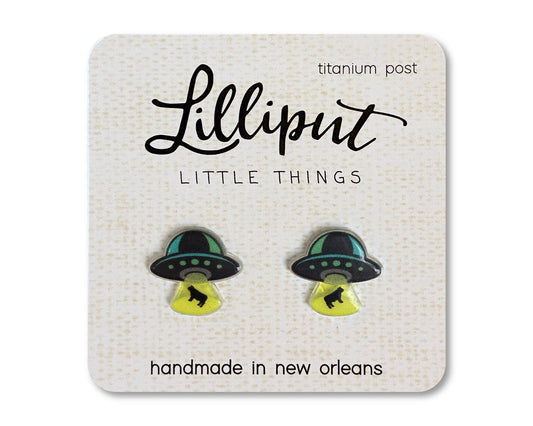 Lilliput Little Things - UFO Earrings // Quirky Earrings
