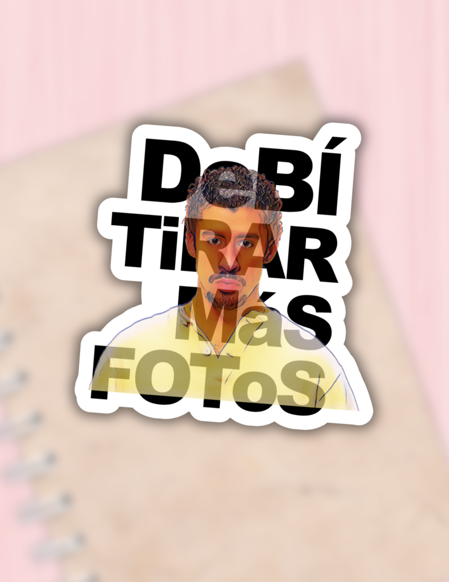 Lalatina Shop - Bad Bunny debi tirar mas fotos sticker,hispanic stickers