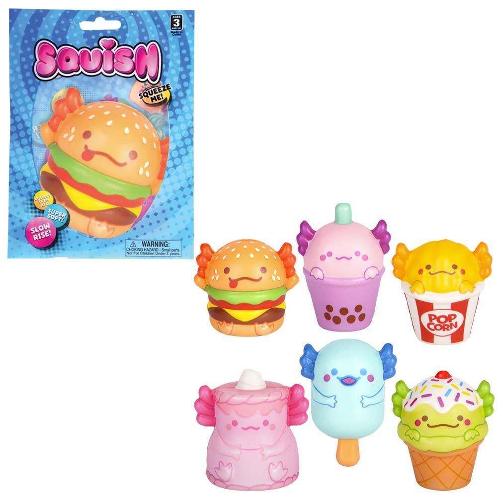 La Luna Bella - Toys - Micro Squish Axolotl Foodie Friends 2" LLB Squishy Toys
