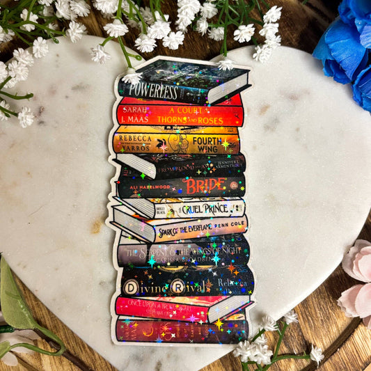 Awfullynerdy.co - Romantasy Books Cardstock Bookmark - BookTok Favorites: No Tassel