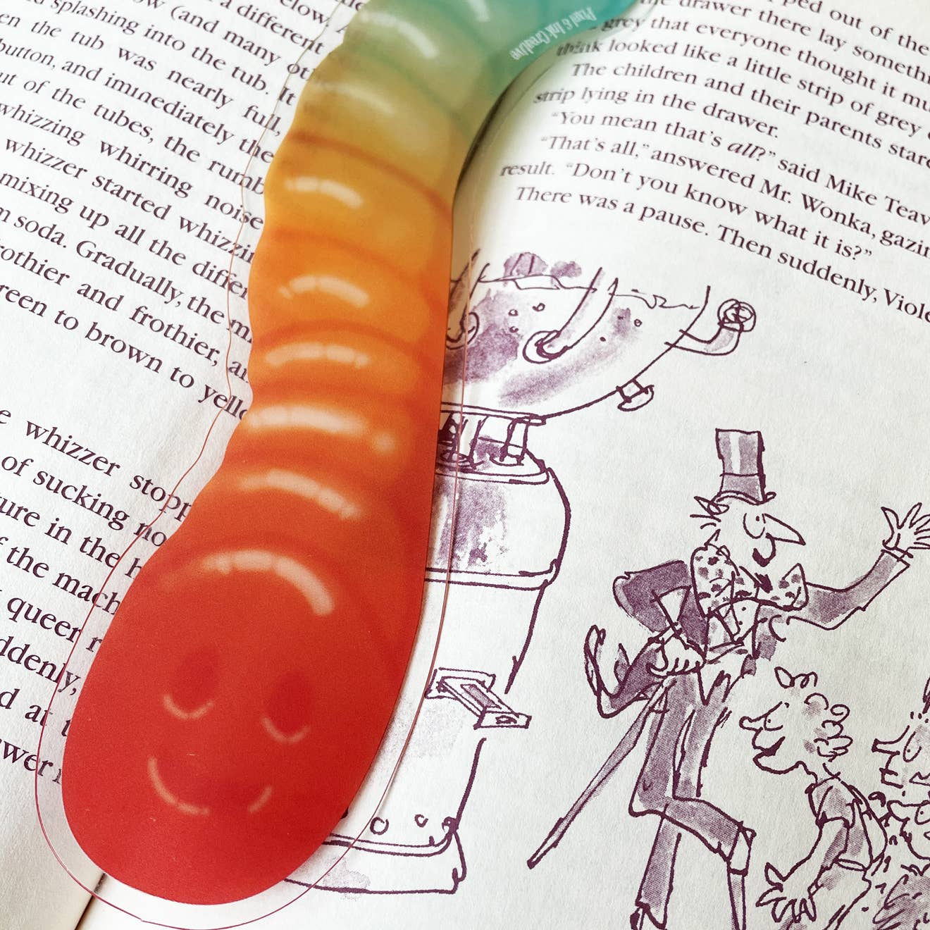Pixel & Ink Creative - Gummy Worm Bookmark – A Sweet Treat for Your Shelves