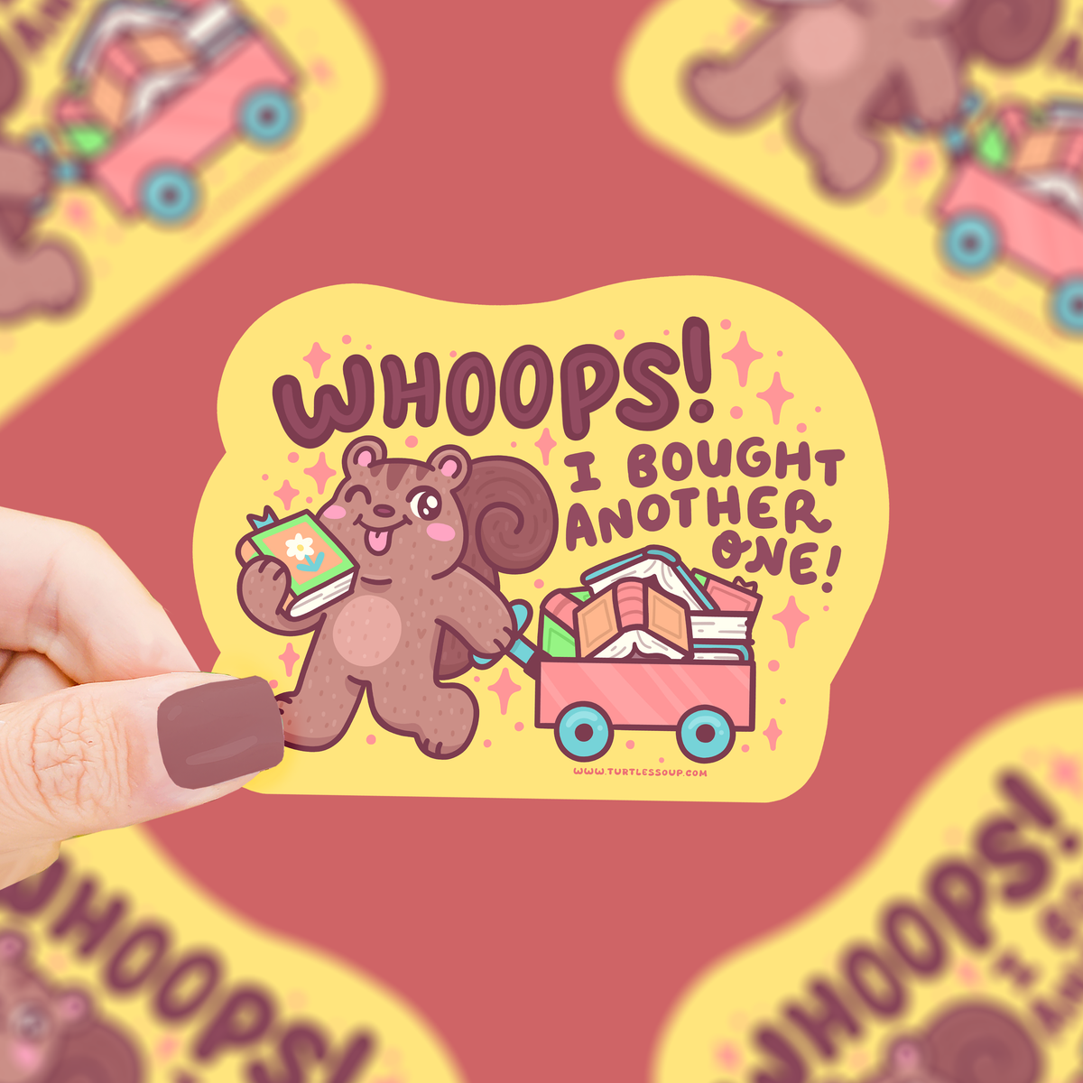 Turtle's Soup - Whoops, Another Book! | Bookish | Funny | Vinyl Sticker