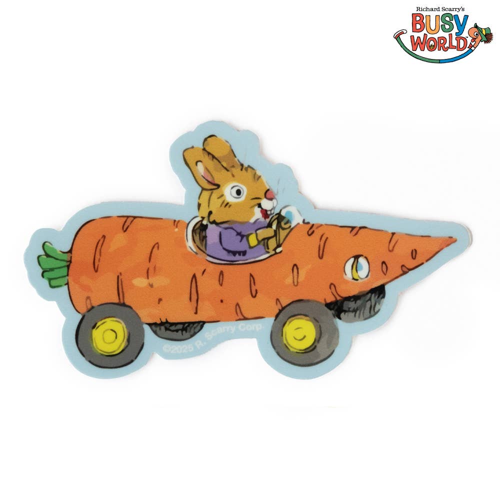 Three Potato Four - 3P4 x Richard Scarry® - Carrot Car Sticker
