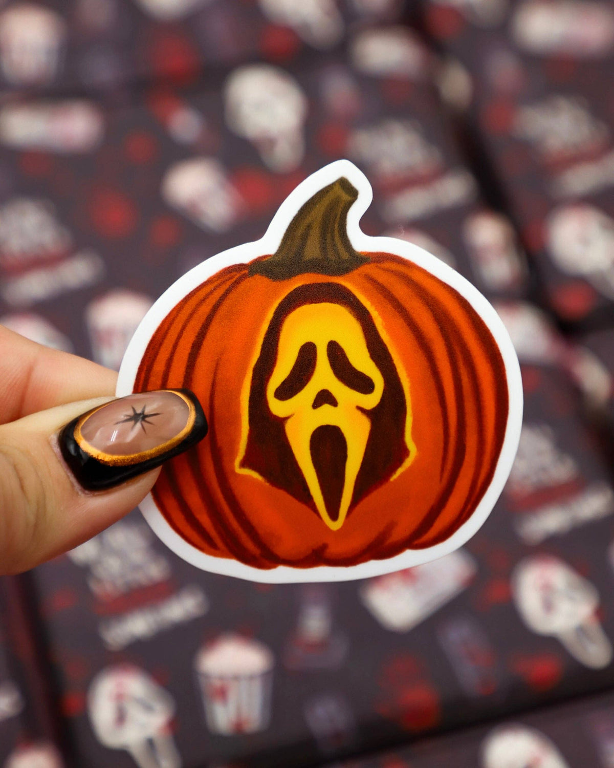 Furever Booked - Ghost Pumpkin Sticker