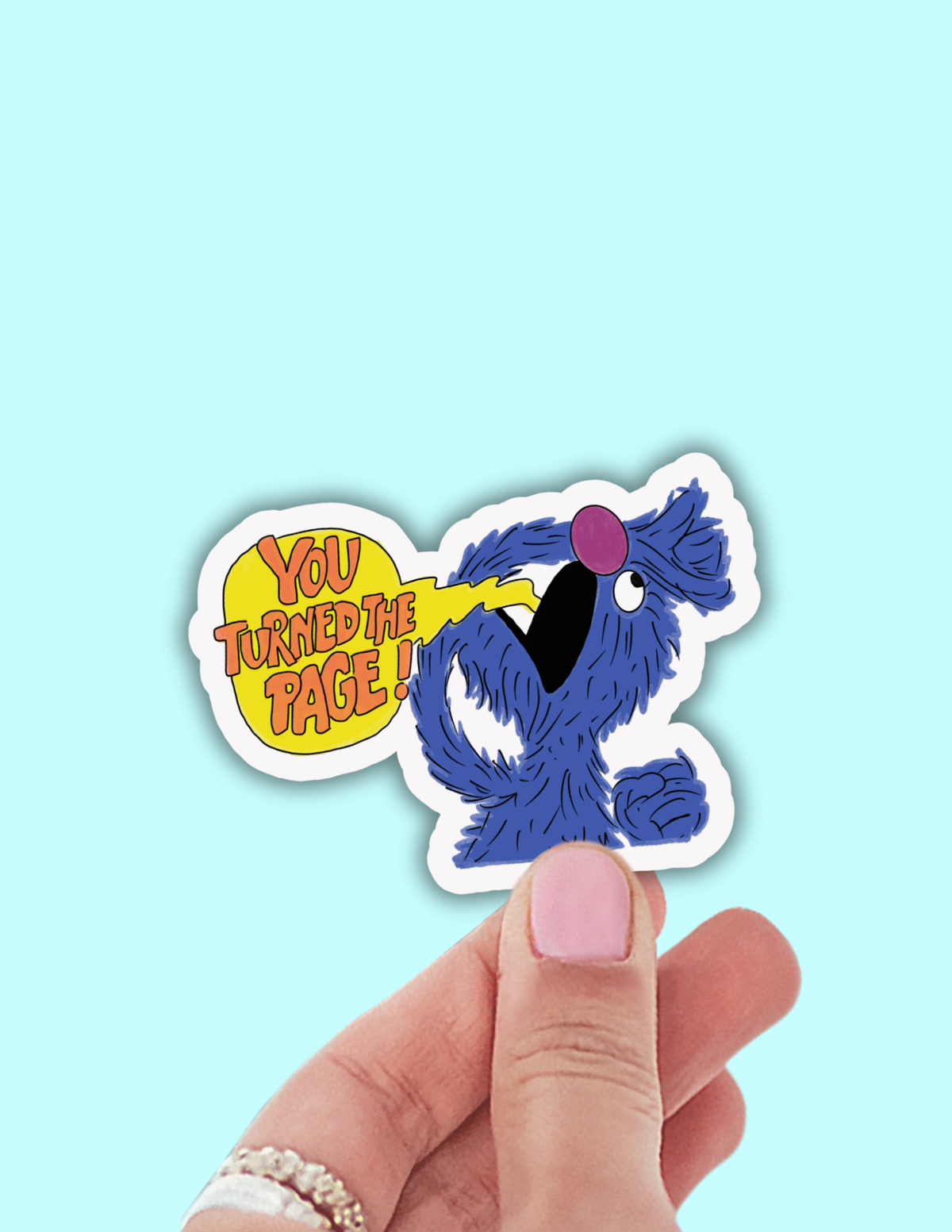 Lalatina Shop - Monster at the end of this book vinyl sticker,90's nostalgia