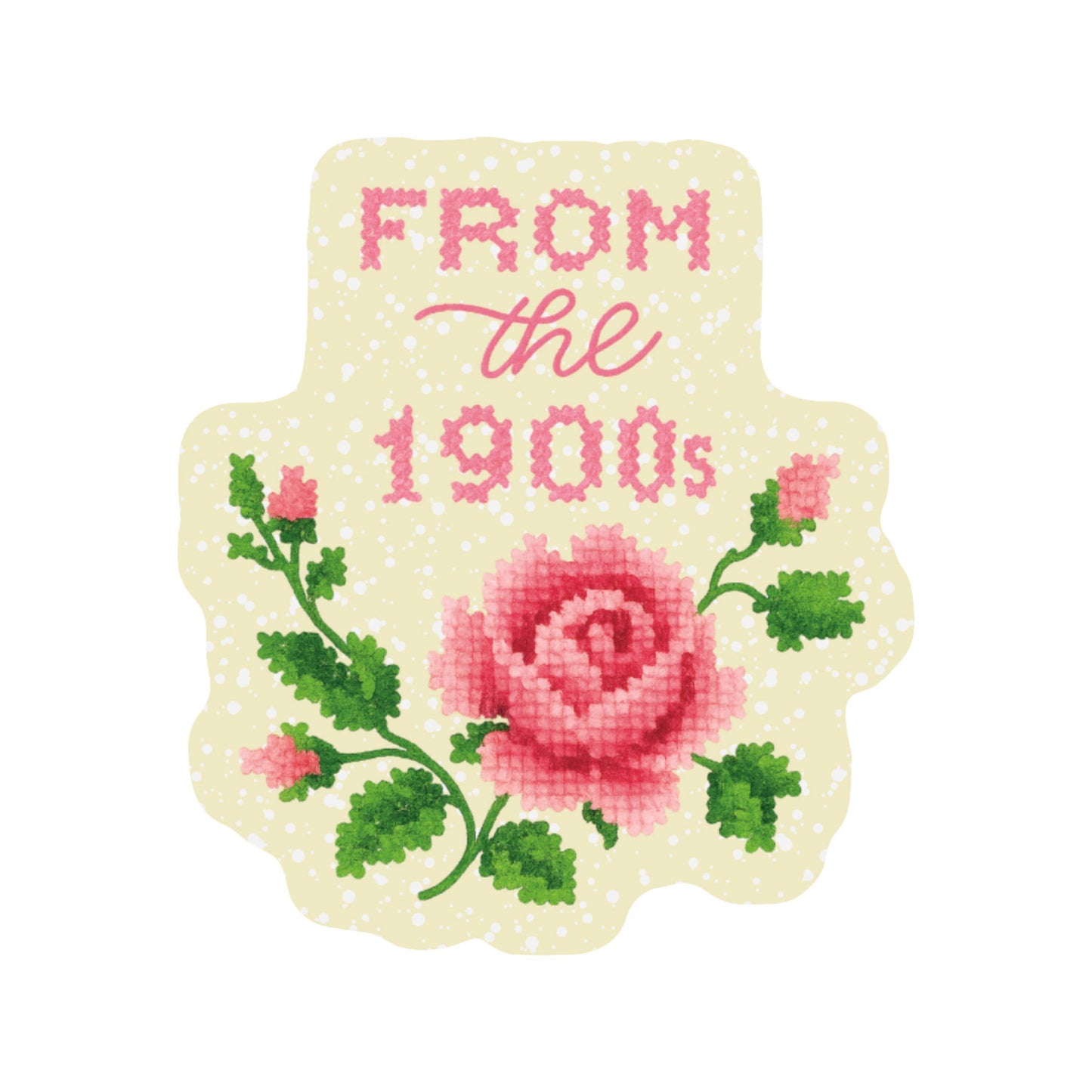 Juju and Moxie - Funny Clever 1900 Cross Stitch High Quality Vinyl Sticker
