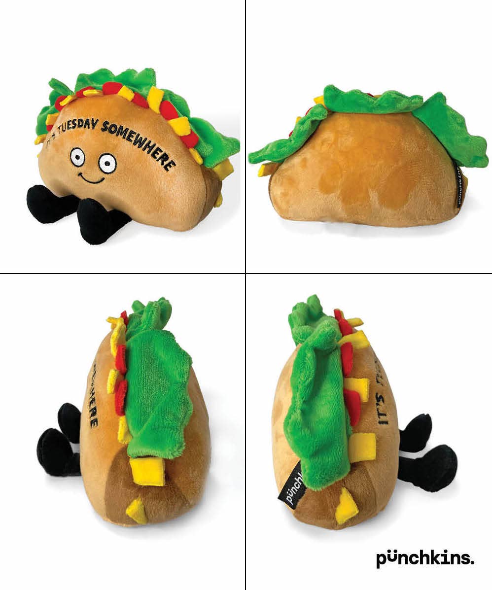 Punchkins - "It's Tuesday Somewhere" Plush Taco