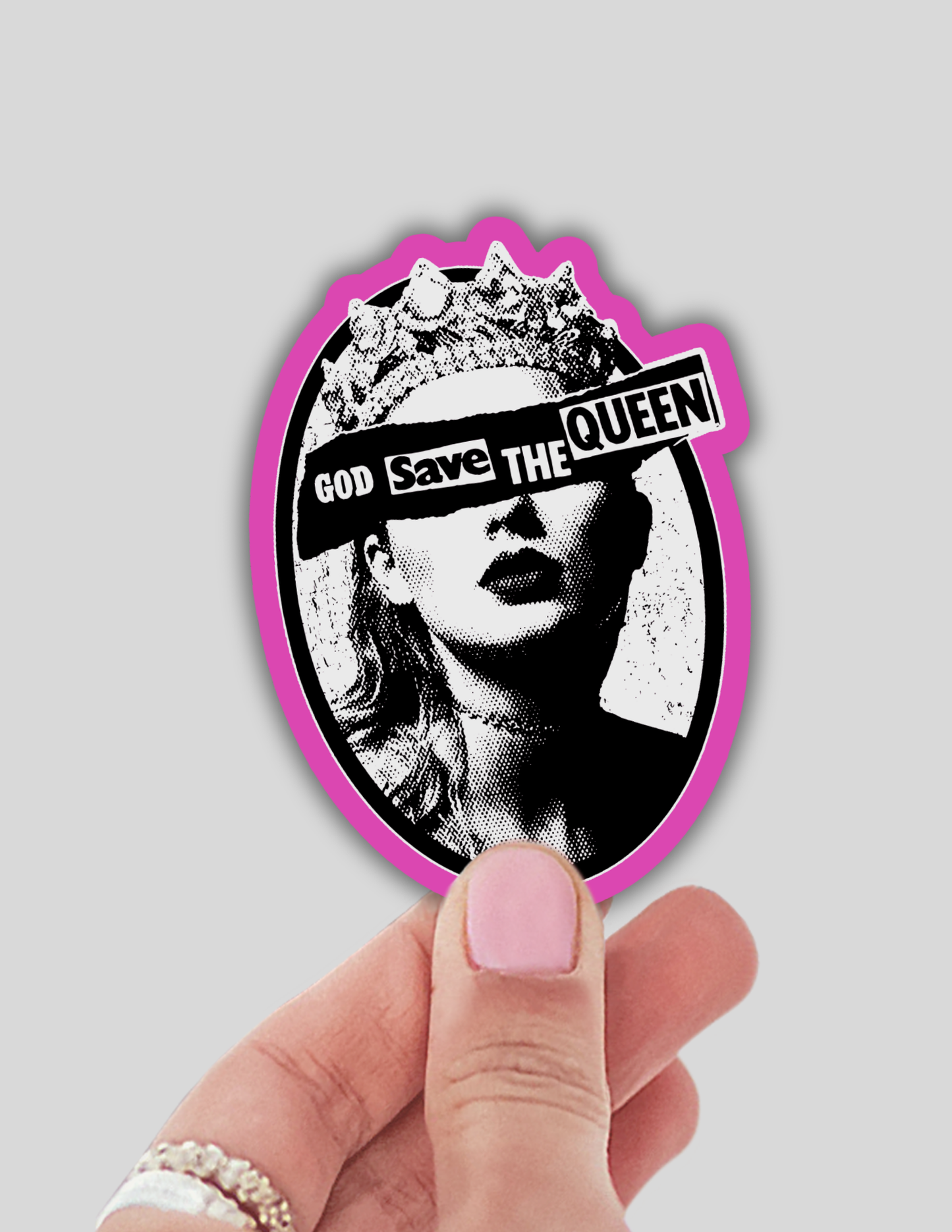 Lalatina Shop - God save the queen cute vinyl sticker laptop decals