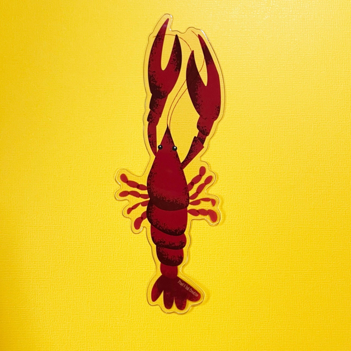 Pixel & Ink Creative - Crawfish Bookmark