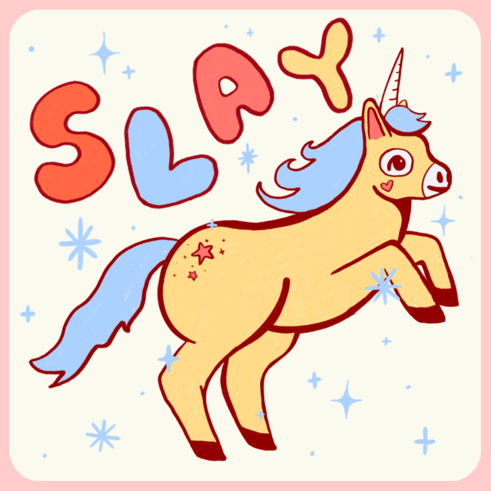Tender Ghost - Slay Unicorn Sticker