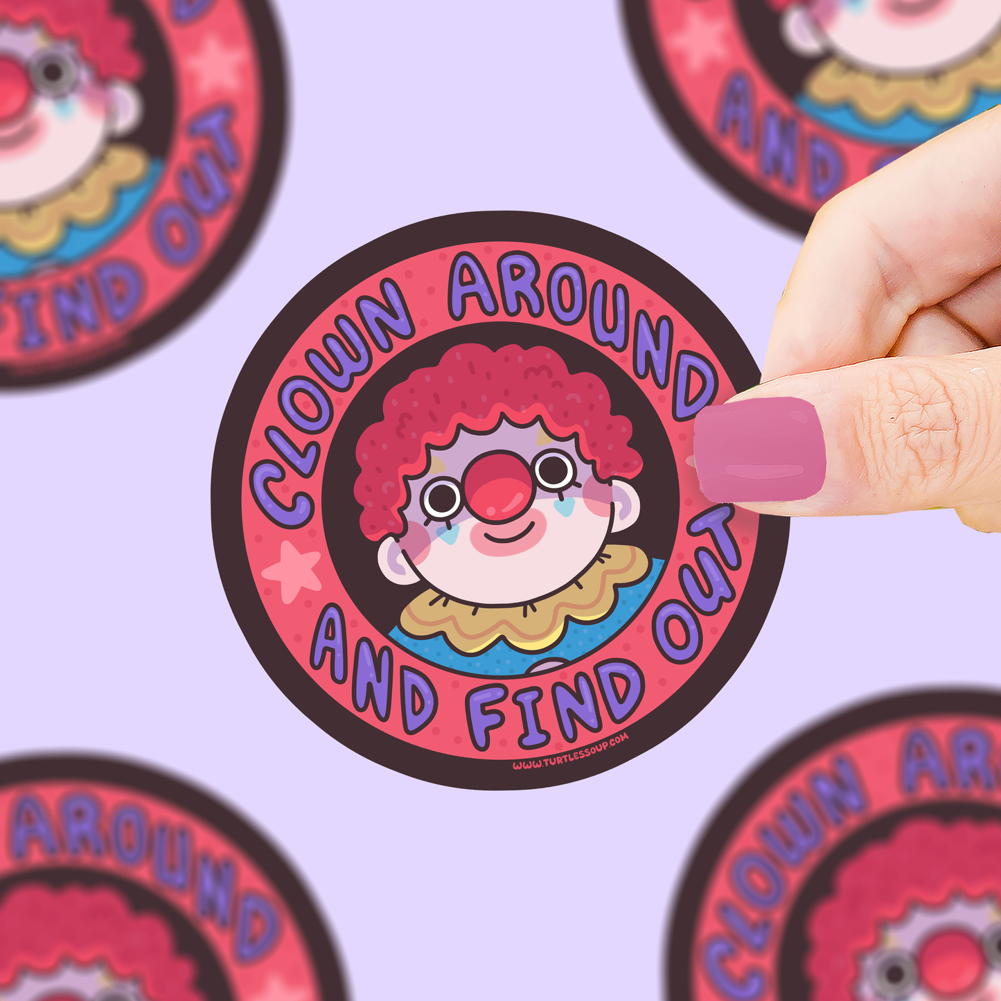Turtle's Soup - Clown Around | Evil Clowns | Circus | Funny | Sticker