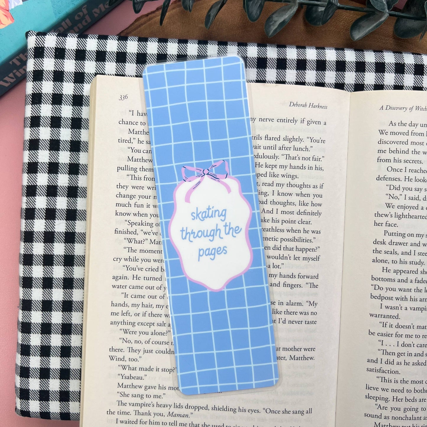 Cozy Reads Shop - Blue Winter Bookmarks: Winter Lover Ticket / Tassel